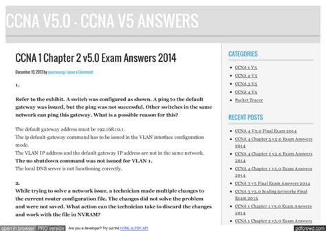 ccna 1 chapter 2 answers Reader