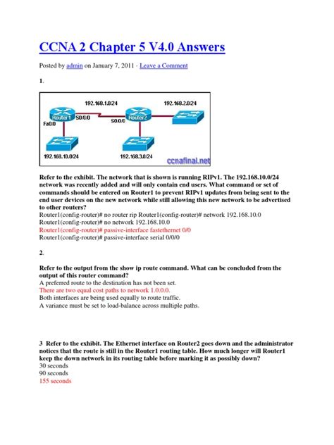 ccna 2 chapter 5 answers Doc