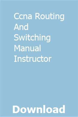 ccna routing and switched manual instructor PDF