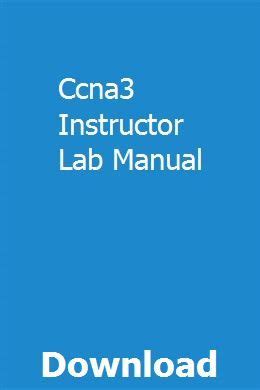 ccna3 instructor lab manual Epub