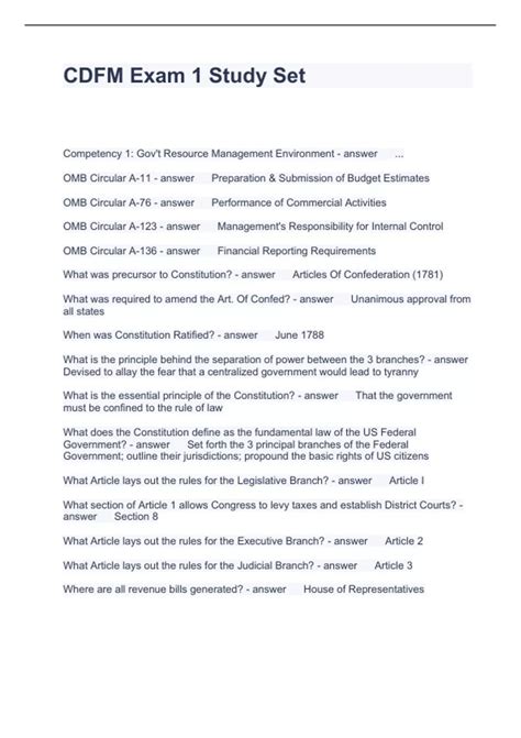 cdfm study guide for exam Kindle Editon