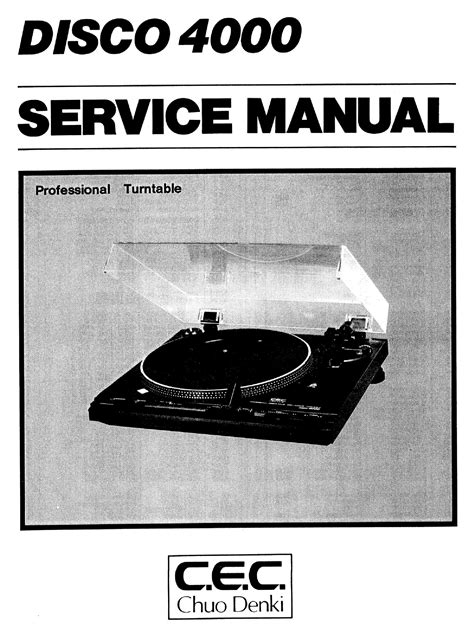 cec turntable manual pdf PDF