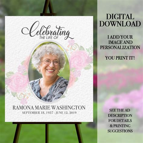 celebration of life poster