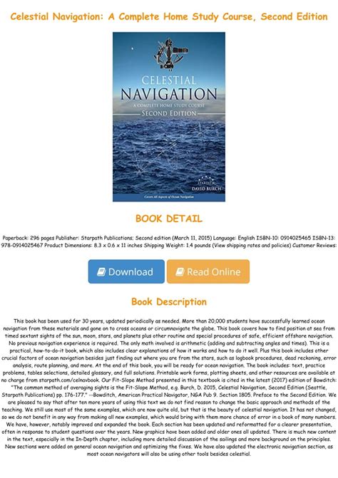 celestial navigation a complete home study course second edition Reader