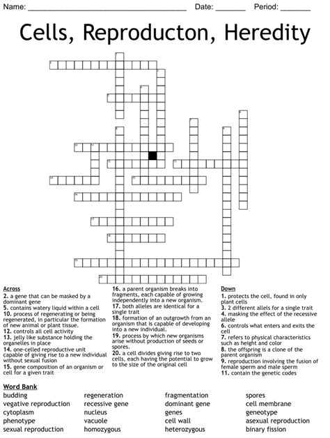 cell and heredity crosswords Doc