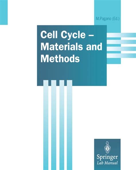 cell cycle materials and methods springer lab manuals PDF