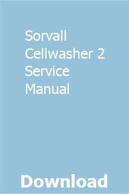 cellwasher 2 service manual Kindle Editon
