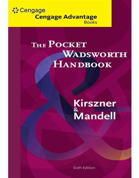 cengage advantage books the pocket wadsworth handbook PDF