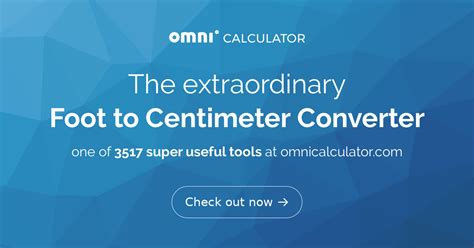 centimeter to foot converter