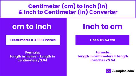 centimeters to