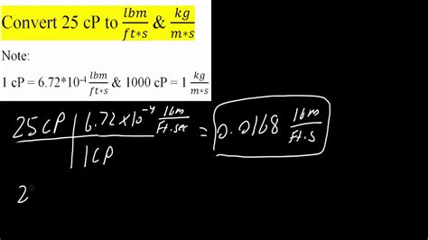 centipoise to lb/ft s