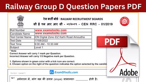 central railway group d paper PDF