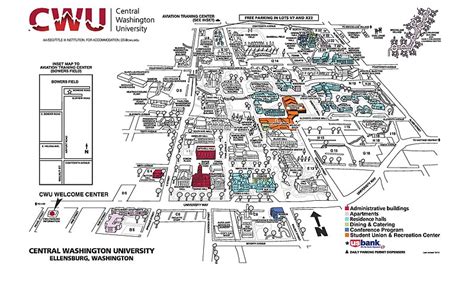 central washington university ellensburg campus map