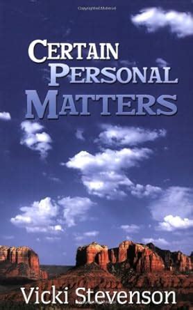 certain personal matters Kindle Editon