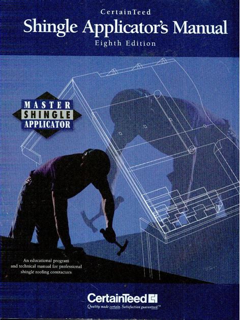 certainteed master shingle applicator manual PDF