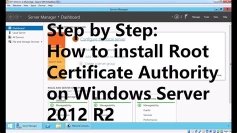 certificate authority server 2012 Doc