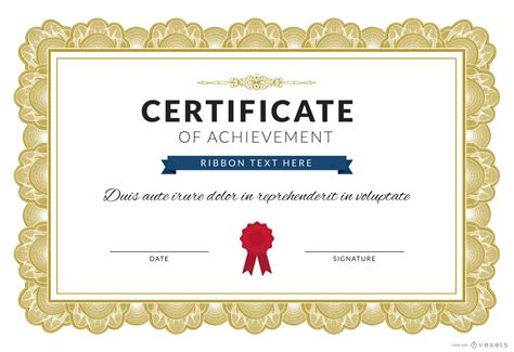 certificate of achievement PDF