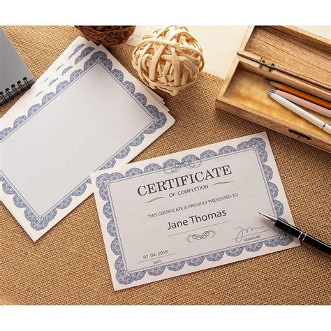 certificate paper stock weight Reader