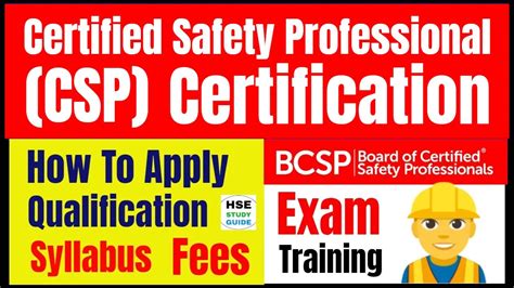 certified safety professional singapore