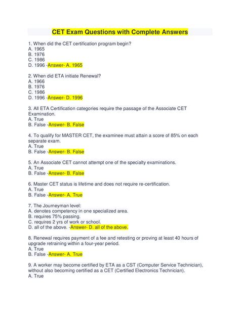 cet exam question paper 2011 Doc