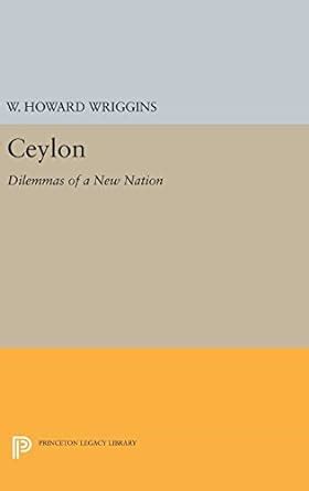 ceylon dilemmas nation princeton library Kindle Editon