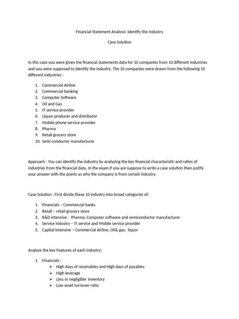 cga business case 1 solution PDF