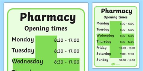 cgh integrated building pharmacy opening hours