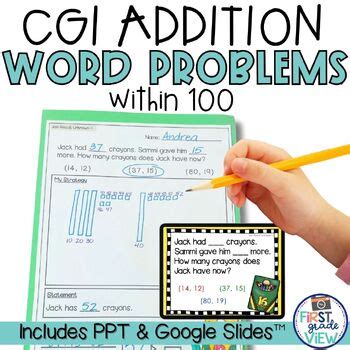 cgi word problems for first grade PDF