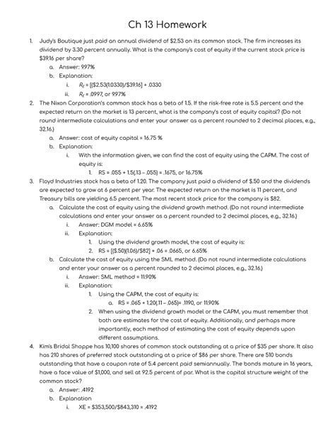 ch 13 homework packet key Epub