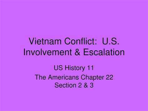 ch 22 section 2 us involvement and escalation guided reading Kindle Editon