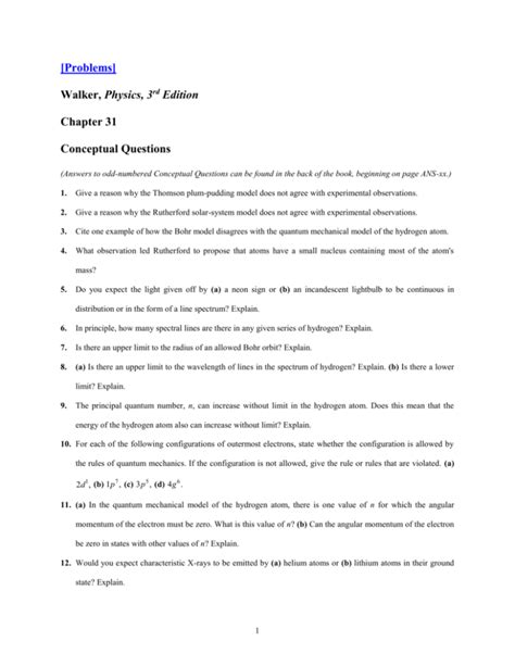 ch 31 conceptual physics packet answers PDF