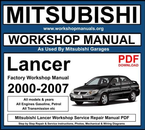 ch lancer workshop manual Kindle Editon