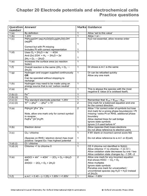 ch20 chemistry study guide answers Epub