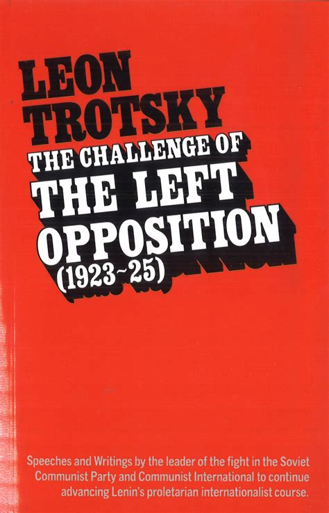 challenge of the left opposition 1923 25 Doc