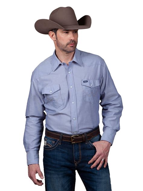 chambray wrangler shirt