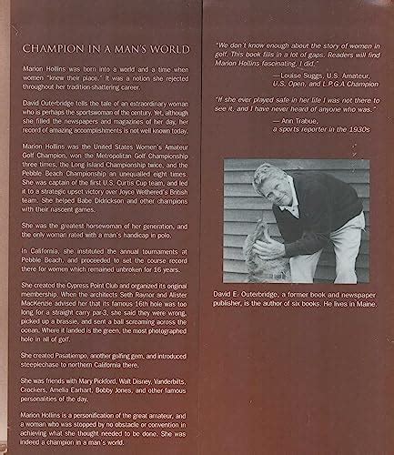 champion in a mans world a biography of marion hollins Epub