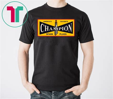 champion spark plugs t shirt