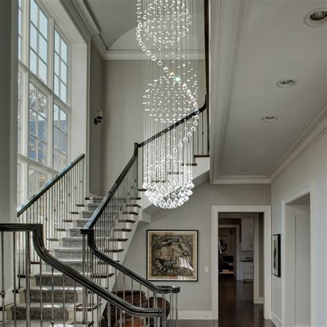 chandelier staircase