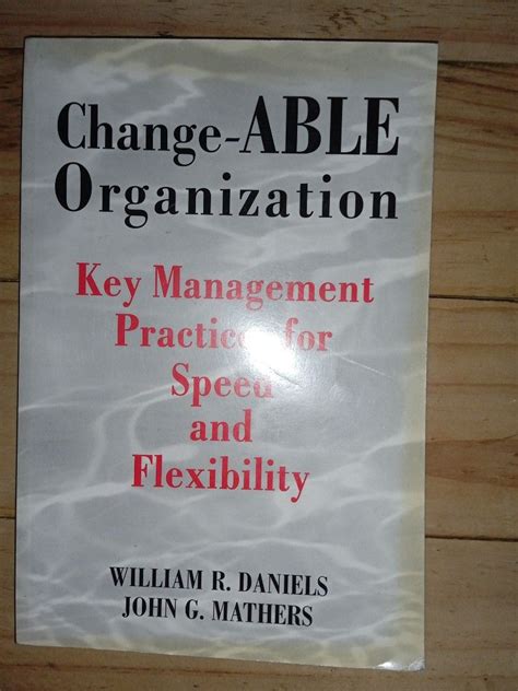 change able organization key management practices for speed and flexibility Epub