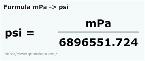 change psi to mpa