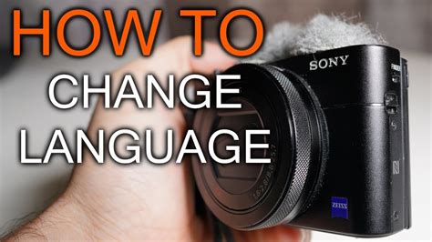 change sony camera language