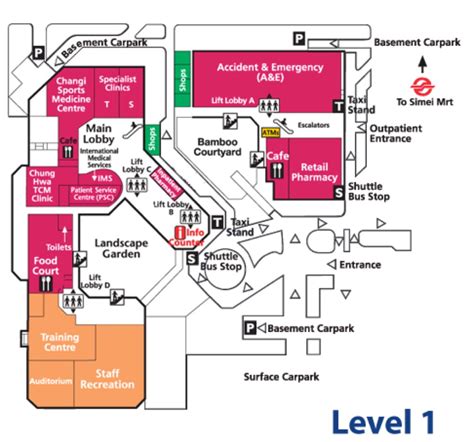 changi general hospital map