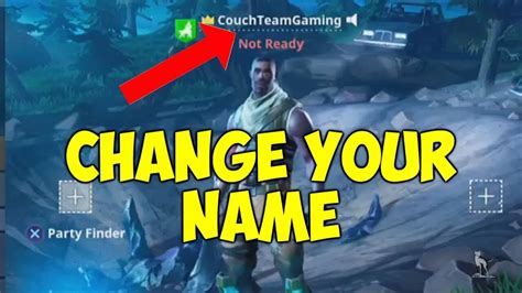 changing fortnite name