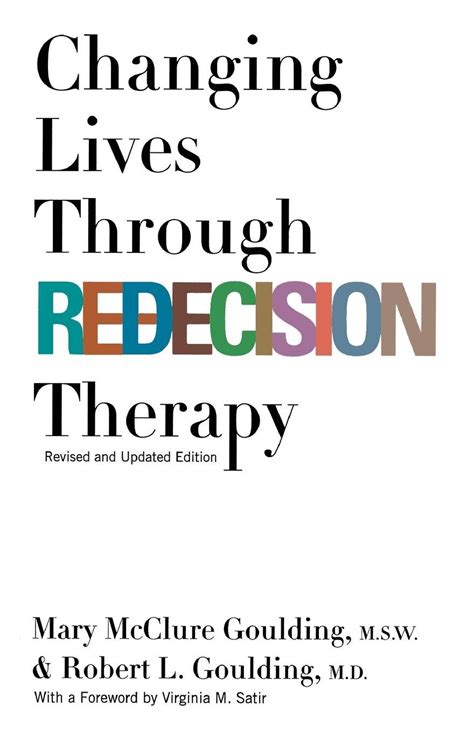 changing lives through redecision therapy Epub