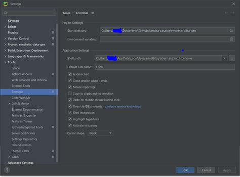 Changing Pycharm Terminal To Bash Walkthrough