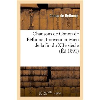 chansons conon bethune trouveur artesien PDF