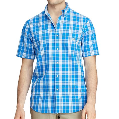 chaps shirts short sleeve