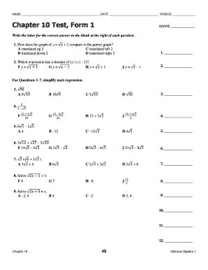 chapter 10 test form 1 Doc