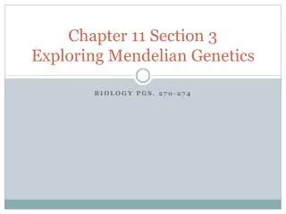 chapter 11 3 exploring mendelian genetics Epub