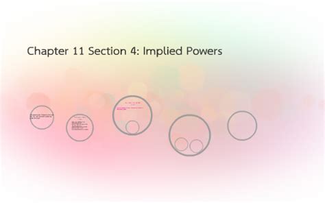 chapter 11 section 4 the implied powers Reader